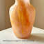 Vase en verre marbré marbré orange-1463220624