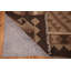 Tapis oriental brun en laine Kilim 7 x 10