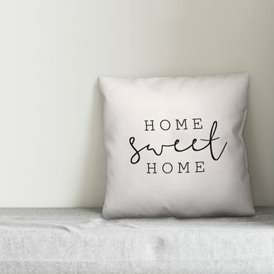 Textual Outdoor Throw Pillow