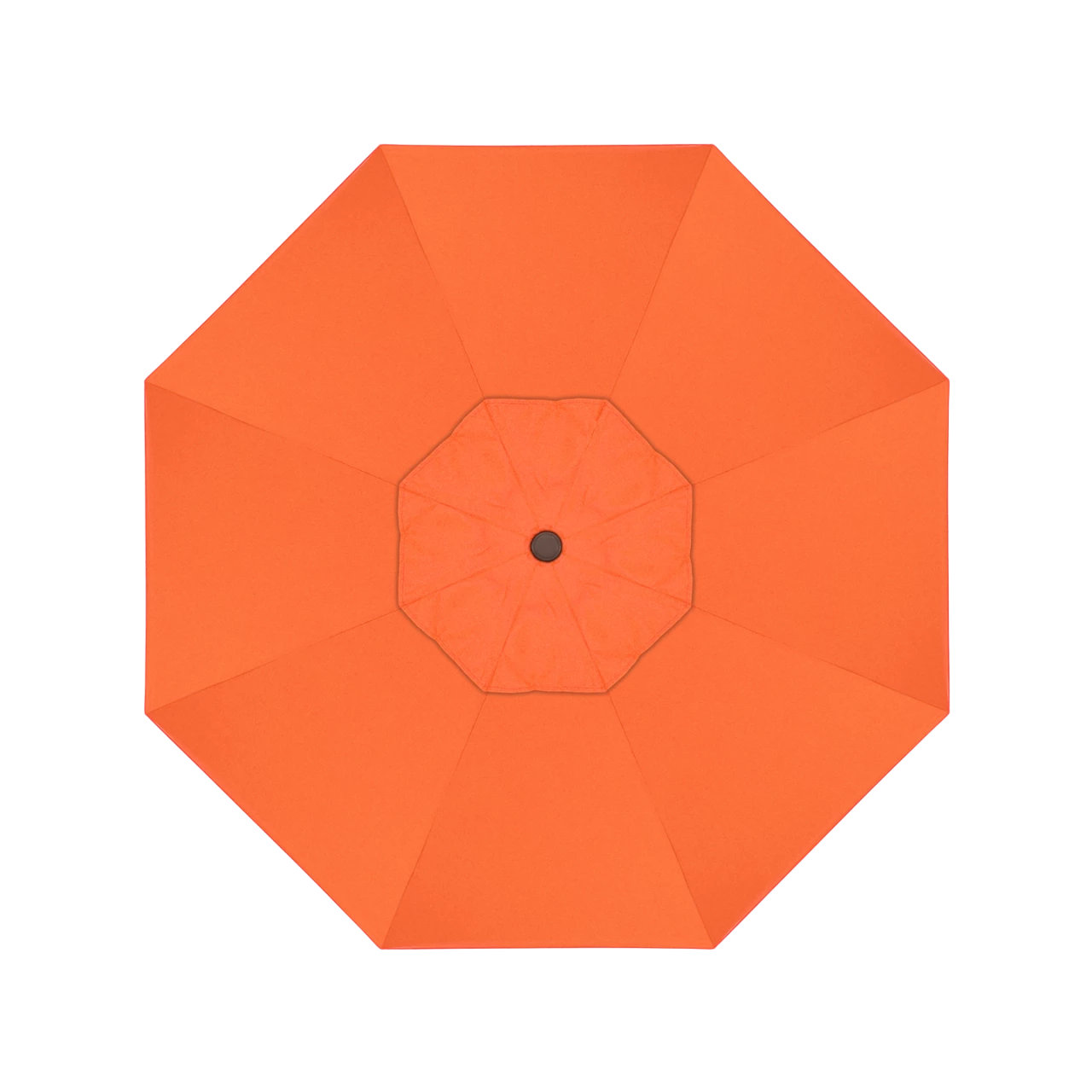 Roverta 9' Sunbrella® Market Umbrella, Canvas Melon Sunbrella® Canvas, Black