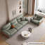 Canapé modulaire vert en cuir véritable-1697681984-1697681985-1697681990