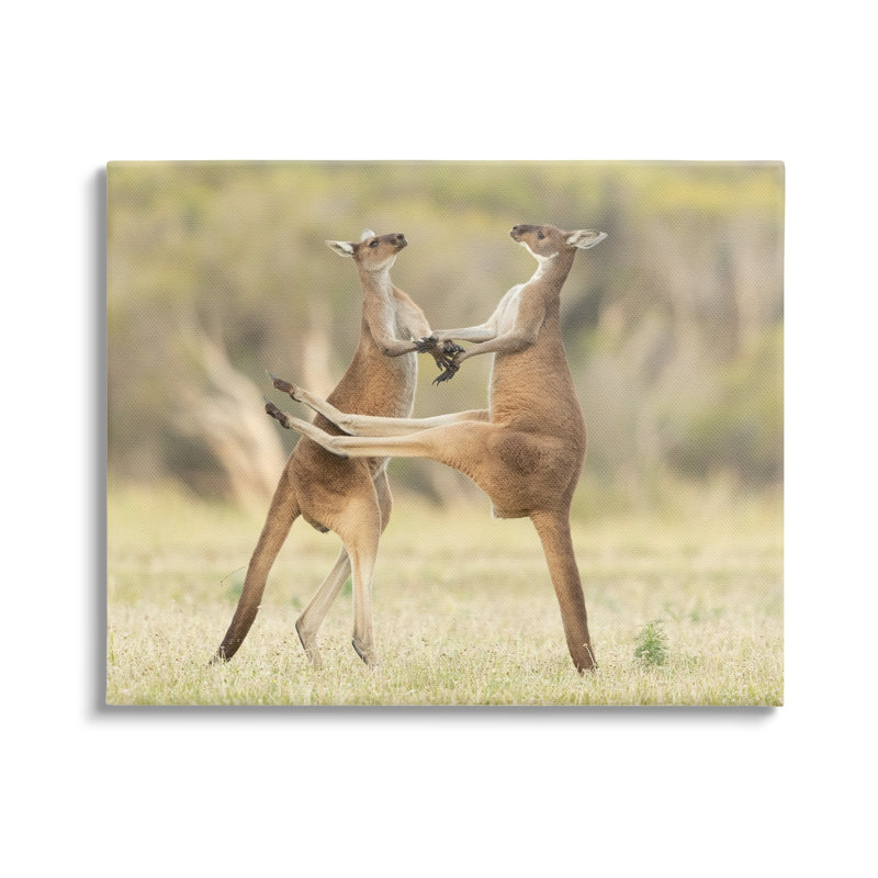 «Kangaroo Duo» par Lea Scaddan, H 30 po x l 40 po x P 1,5 po