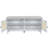 Rattan Entryway Bench With Storage, Cushioned Shoe Bench With Double Doors, Wooden Shoe Organizer Bench For Entryway And Hallway-74691273