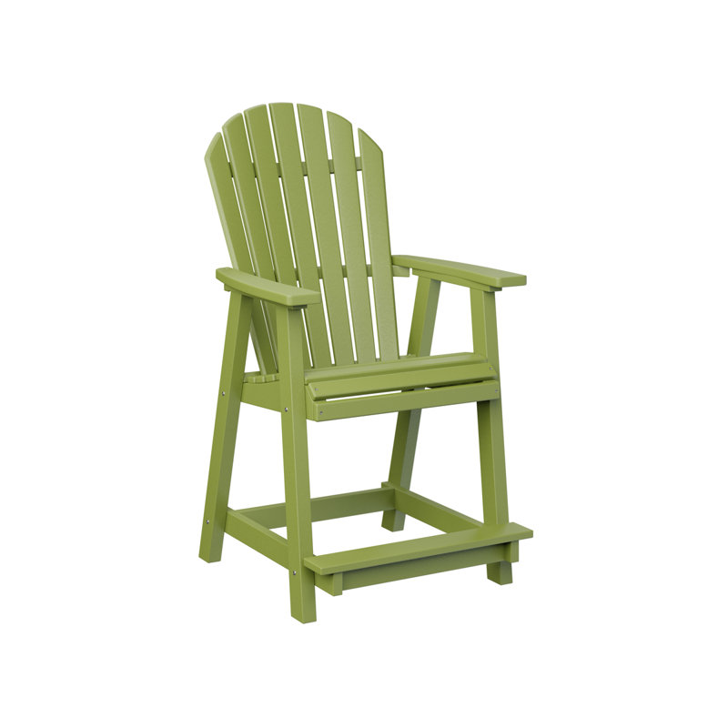 Fauteuil de comptoir berlinois vert berlinois, Vert kiwi, 22.5"