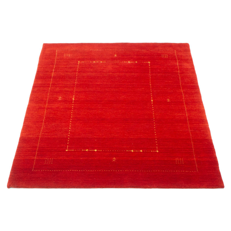 Tapis rouge Kashkuli Gabbeh 4 pi 7 po x 6 pi 6 po