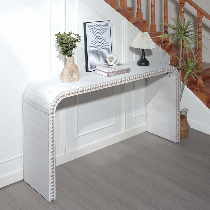 Console 59 po, Blanc antique