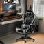 Fauteuil de bureau ergonomique avec dossier lombaire et repose-pieds ergonomique-2043554714
