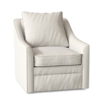 Quincy Upholstered Swivel Armchair