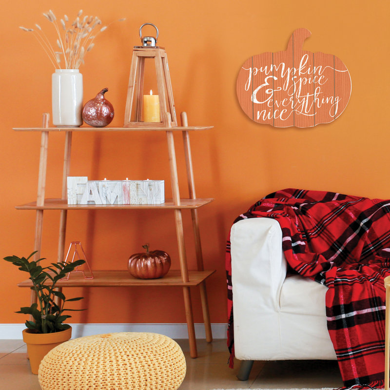 «Pumpkin and Spice» par Lux + Me Designs - impression sur bois