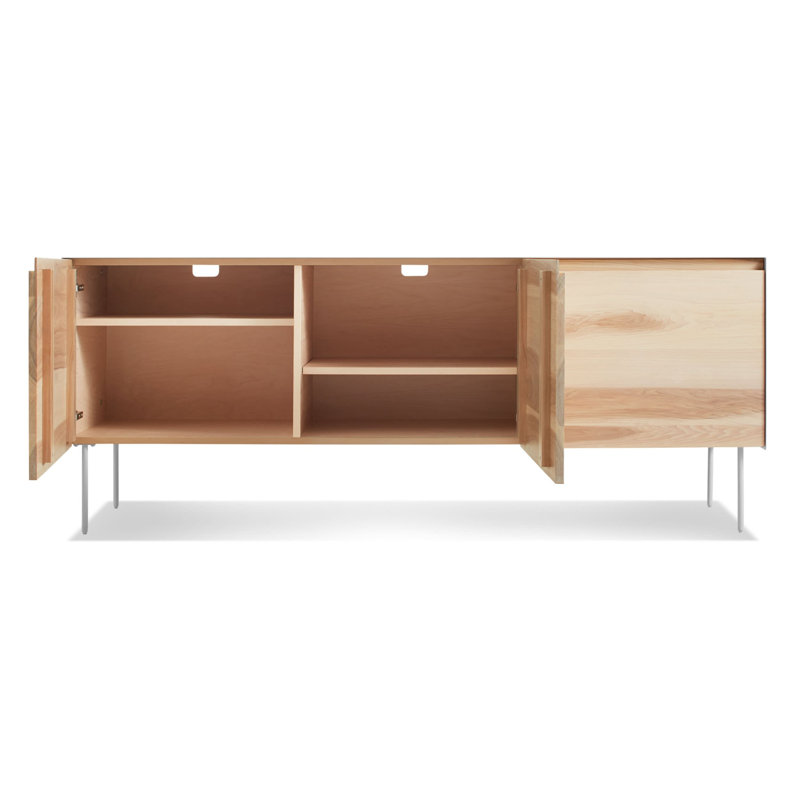 Clad 72'' W Sideboard, White/Hickory