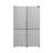 Guardia 46.8-Inch Side-by-Side Bottom Freezer Refrigerator Stainless Steel, 21.6 cu.ft.