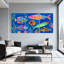 Animaux, ensemble de 3 reproductions d'art sur toile-1368150320