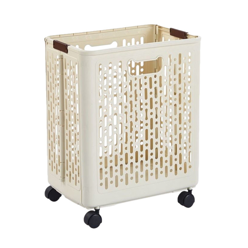 Foldable Laundry Baskets Multi Functional Portable Dirty Clothes Hamper With Wheels Organization Toy Storage Basket With Handle