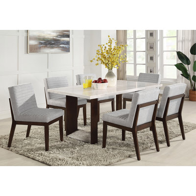 Edwyn Side Chair in Gray and Brown