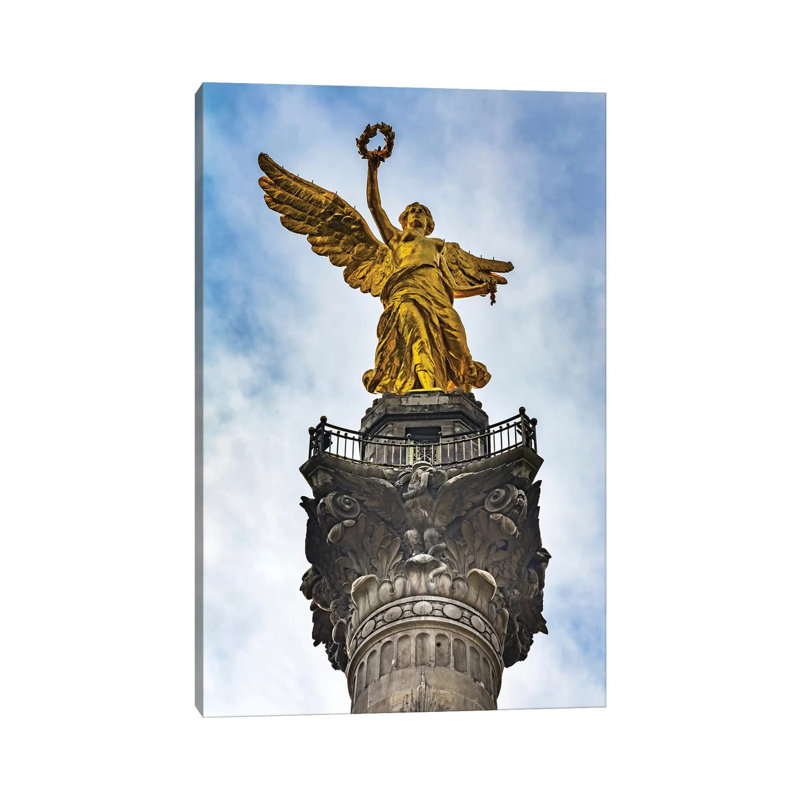 The Angel Of Independence, Mexico City, Mexico. Built In 1910 Celebrating It's Independence Of 1821. by William Perry - Wrapped Canvas Gallery-Wrapped Canvas Giclée
