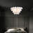 6 Light Modern Coastal Light Fixture Capiz Shell Chandelier-1006616229