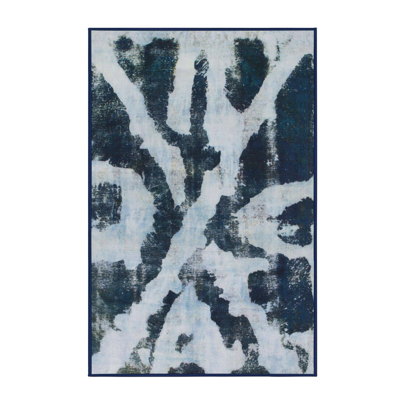 Tapis abstrait moderne 882, Tapis de couloir 2 pi x 5 pi