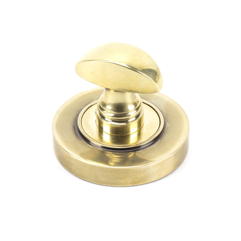 Thumbturn Rosette, Aged Brass