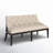 Aisja Upholstered Shelter Dining Bench - Black-85822700