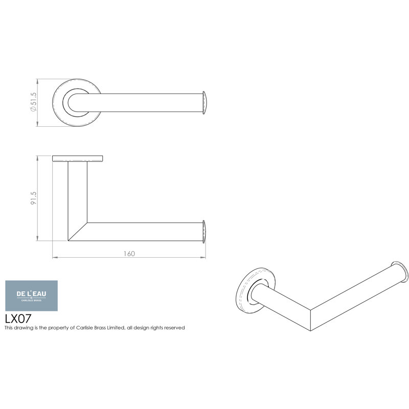 Halwarth Wall Mounted Toilet Paper Holder, Polished Stainless Steel