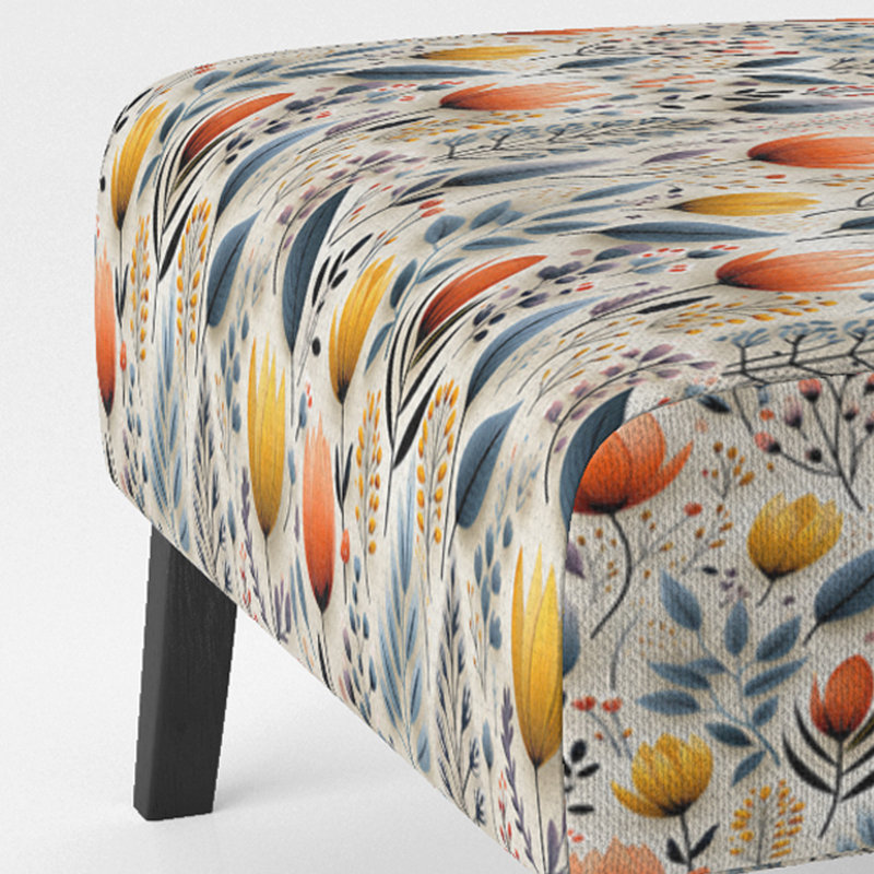 Fauteuil de chambre Minimalist Radiant Blossom Serenity V - rembourré Cottage