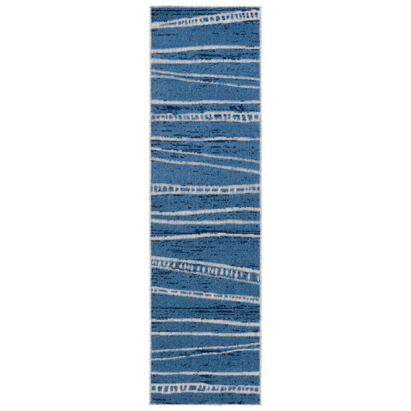 Cottage Performance Abstract Indoor/Outdoor Area Rug, Runner 2'3'' x 8'