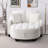 Chenille 2-seater Sofa, Double Sofa Chaise Longue-1827338637