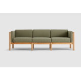 Haven Teak Outdoor Sofa with Sunbrella Cushions in Canvas