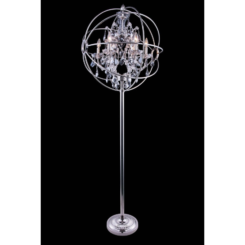Mendelson 71'' Candelabra Floor Lamp, Nickle