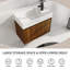 Meuble-lavabo mural simple 30 po avec plateau en résine-717374002