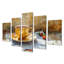 White Beige Cozy Cup Of Coffee II - Coffee Wall Art Print Set