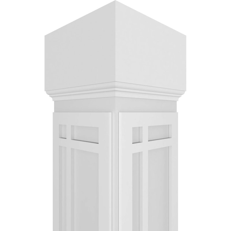 Colonne de charpente San Juan Capistrano Craftsman, H 96 po x l 11,625 po x P 11,625 po