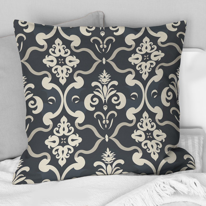 Coussin décoratif foncé foncé Glamour Luxe I, H 16 po x l 16 po