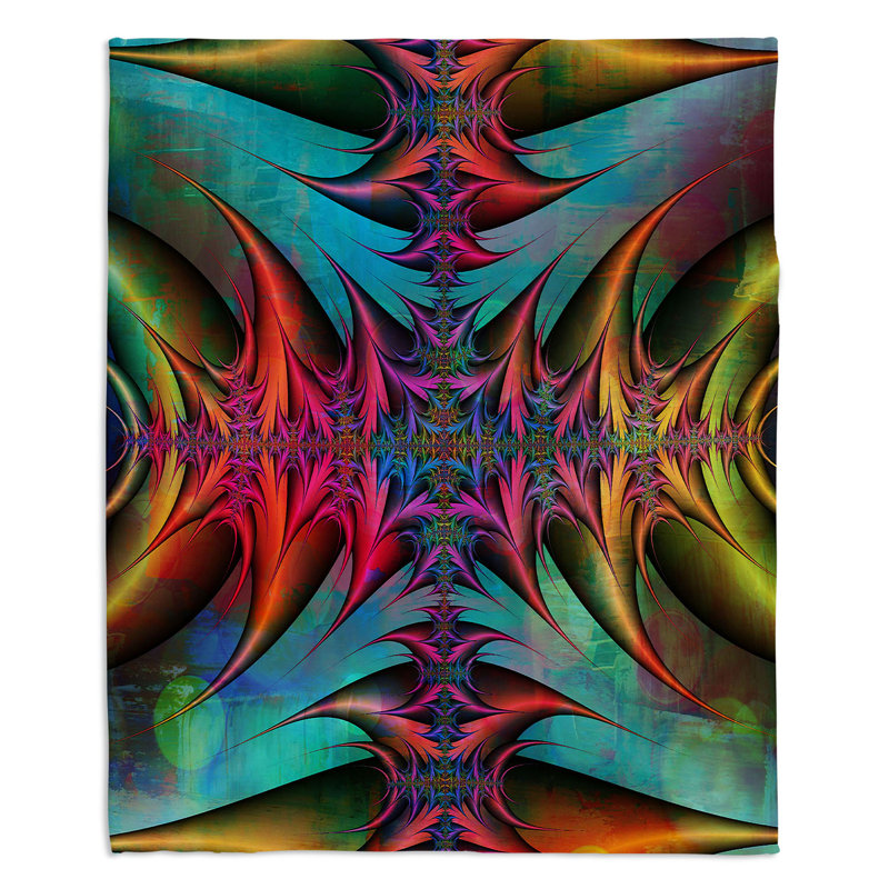 Hand Woven Throw Blanket, 68" x 80"