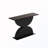 Wooden Console Table With Double Semi-Circles Base