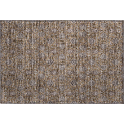 Premium Machine Washable Prisco Chocolate Rug