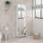Urano Mirror Linen Cabinet, Four Interior  Shelves, Five External Shelves -White-211060668