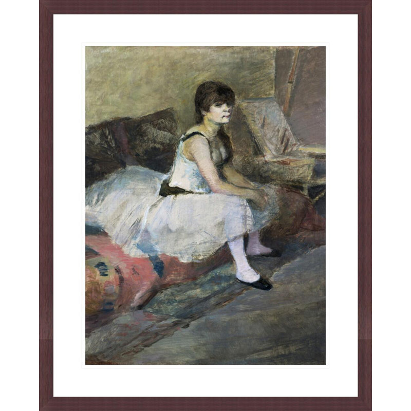 «Dancer at Rest» par Edgar Degas, impression giclée encadrée, H 29,05 po x l 23,5 po