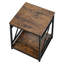 10.16 cm W Steel Bedside Table