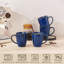 12oz Ceramic Coffee Mug Set of 4, Double-Sided Brown Reactive Glazed Stoneware Cups-1481389153-1481389157-1481389159