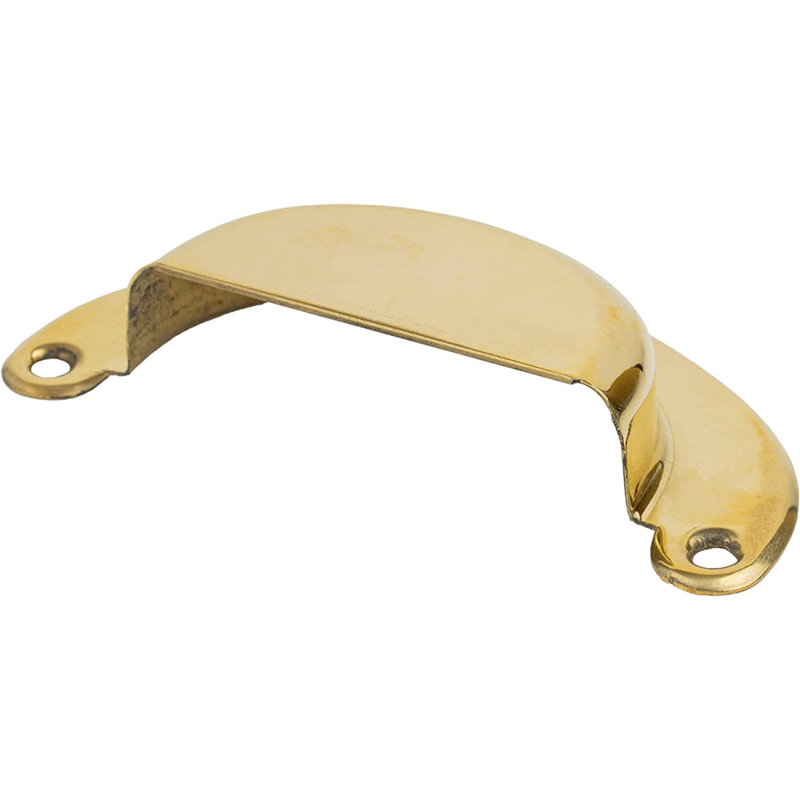 Half Moon Style Drawer Bin Pull (Centers: 3"), Unfinished