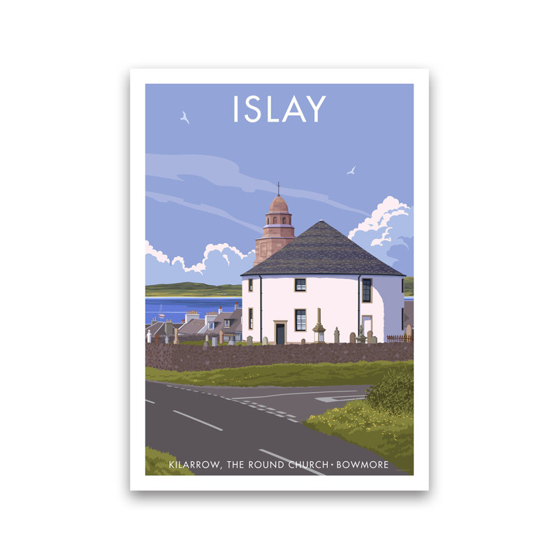 Islay Bowmore by Stephen Millership - Print on Canvas, Paper, 42cm H x 30cm W x 1cm D