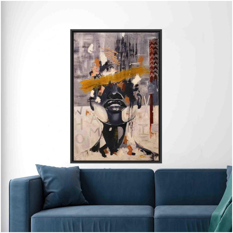 Print on Canvas, Black Floater Framed, 80 cm H x 110 cm W