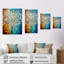 «Bright Blossoming Minimal Wildflowers V», reproduction sur toile-87374590-87374582