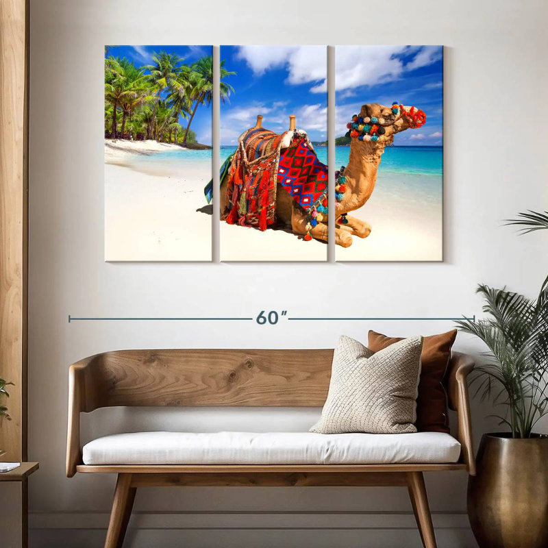 Chameau de plage Brampt, H 32 po x l 50 po