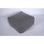 Repose-pieds rectangulaire en similicuir Bambo, gris