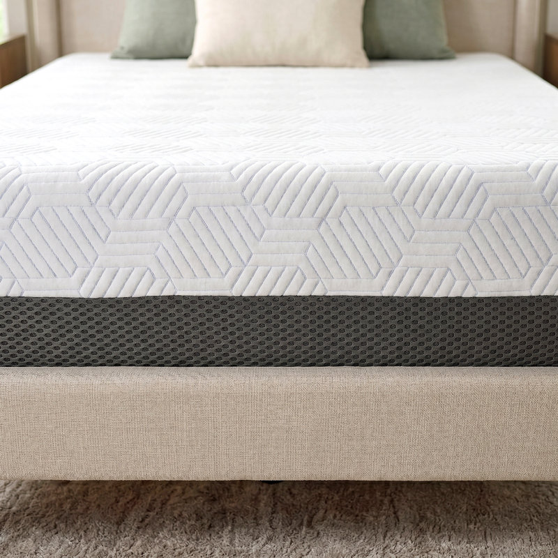 Grand matelas rafraîchissant en mousse viscoélastique gélifiée 12 po, Queen