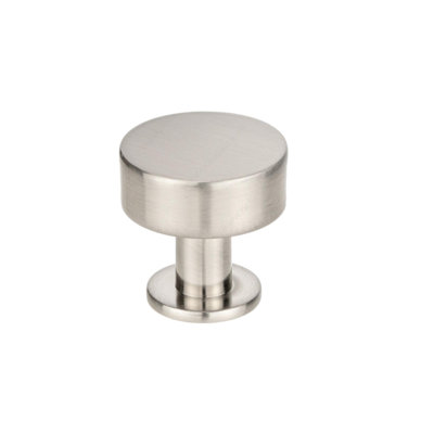 Round 1.25" Cabinet Knob "Ellis" Satin Nickel
