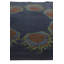 Tapis carré bleu marine Otto