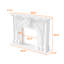 Manteau de cheminée décoratif décoratif l 55 po Alaira (détails non sculptés)